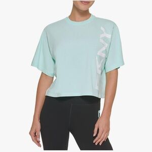 DKNY Light Green Casual Top